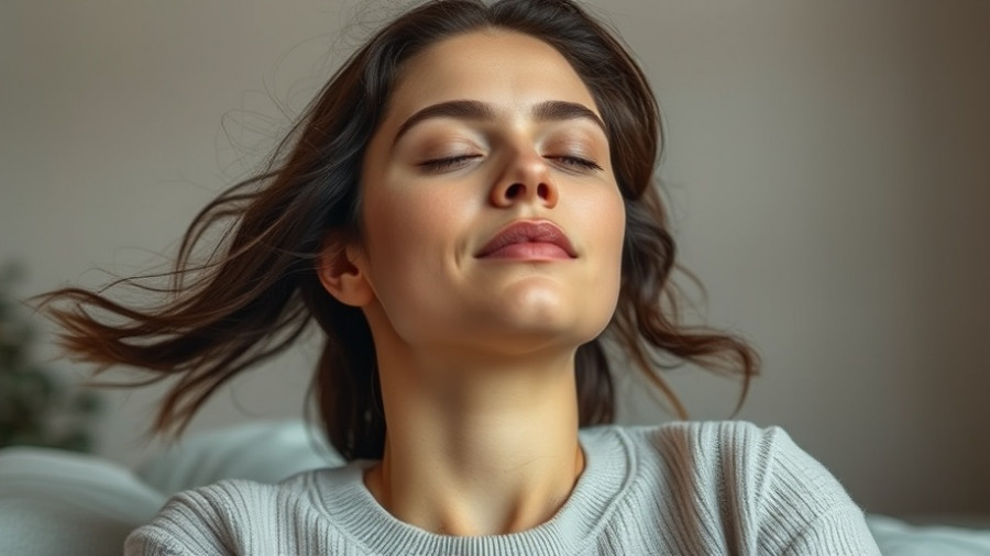 Nourishing Your Authentic Self: Relaxed woman with eyes closed.