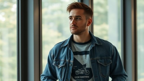 Thoughtful man indoors, reset your energy theme, regulated nervous system.