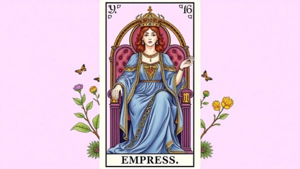 Empress Tarot card symbolizing femininity and abundance.