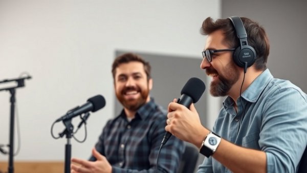 Men discuss concept of 'Why You Lose Attraction Abandon Yourself' in podcast setting.