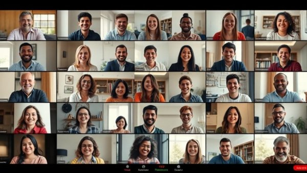 Celebration of Hawaii Counseling Center's 40th Anniversary with a diverse group in a video call.