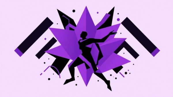 Human Design Quiet Leadership poster with geometric shapes.