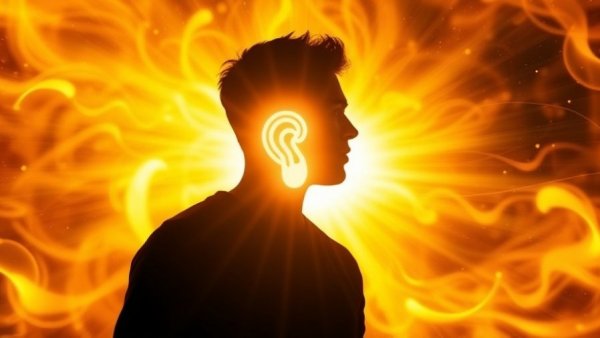 Quantum field communication concept with energy waves and cosmic background.