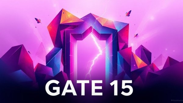 Human Design Gate 15 abstract with lightning and geometric shapes.