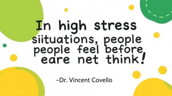 Inspirational quote on communication strategies in high-stress situations with green background