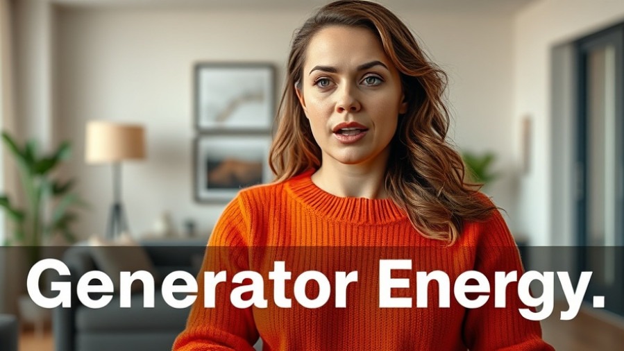 Motivational woman in orange sweater discussing Human Design and Energy Types.