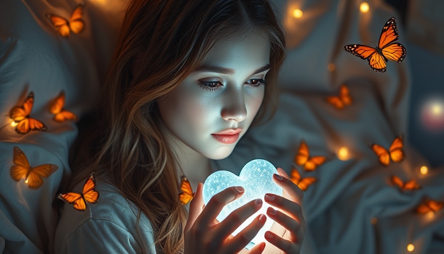 Young woman embracing self-worth in a dreamy, warm setting.