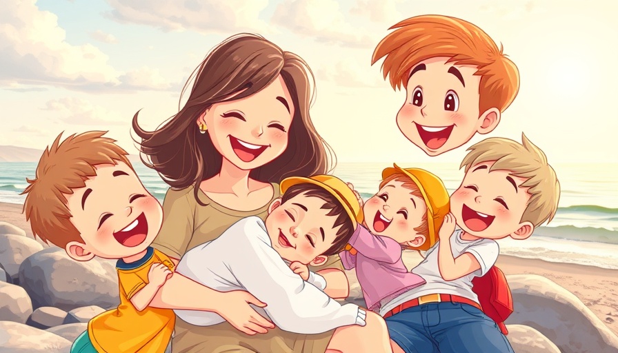 Finding glimmers of hope in everyday family moments by the sea during sunset.