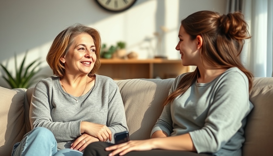 Mother and teen daughter talking, Parenting Teens Transformation context.