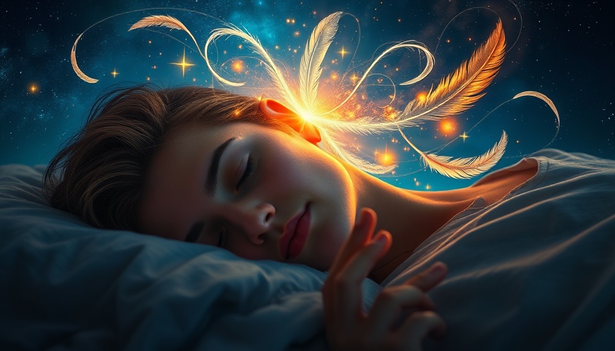 Luminous energies swirl as individual reprograms subconscious mind during sleep.