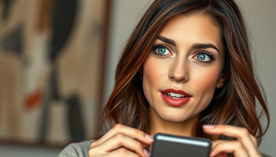 Confident brunette woman speaking expressively, 'everything you don't own will own you'.