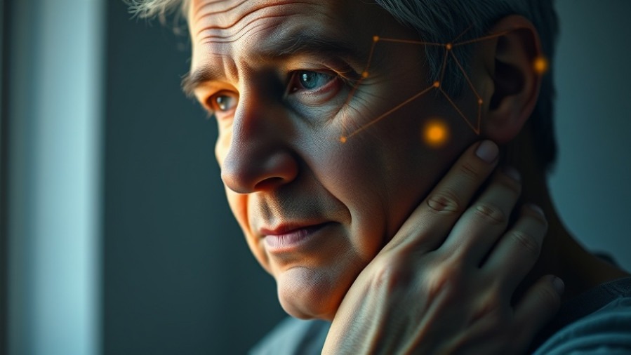 Mid-40s individual in soft morning light exploring the mind-body connection.