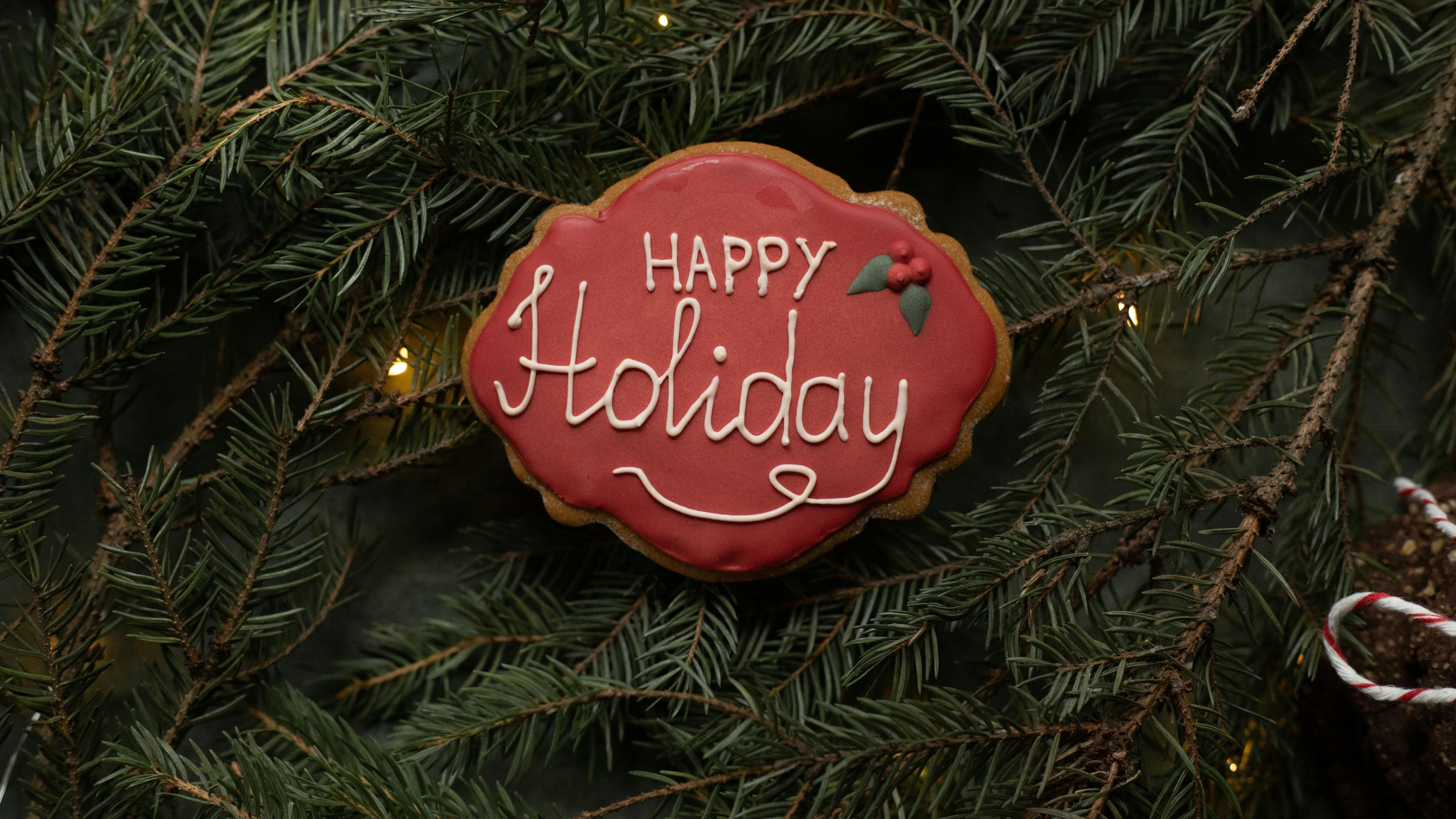 Create a Calmer Holiday Season with festive card design.