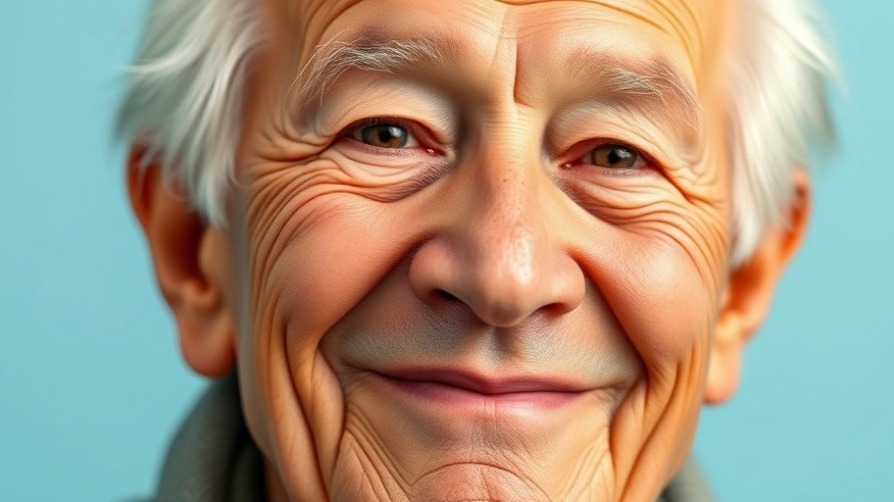 Serene elder man embodies spiritual awakening and emotional detachment.