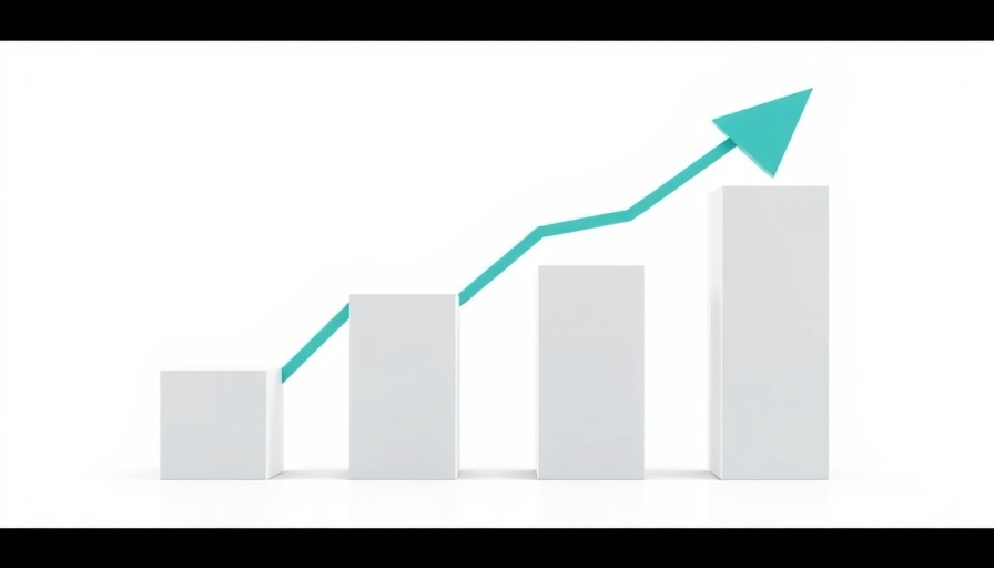 Rising bar graph showing increasing cybersecurity risks for small businesses.