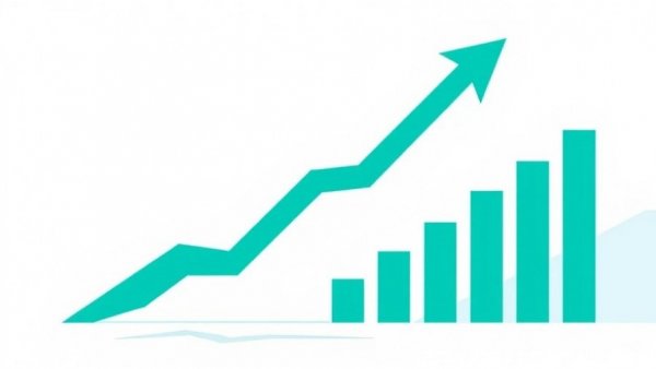 Illustrative upward graph showing US economic recovery signs for 2026