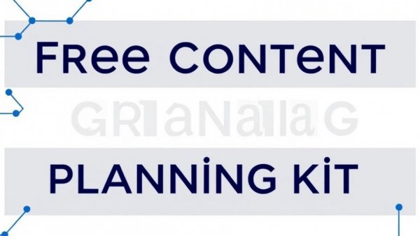 Free Content Marketing Planning Kit banner for small business.