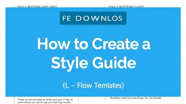 Digital text link for style guide template download; brand optimization for small businesses.