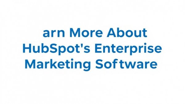 Text button for HubSpot's marketing software information.