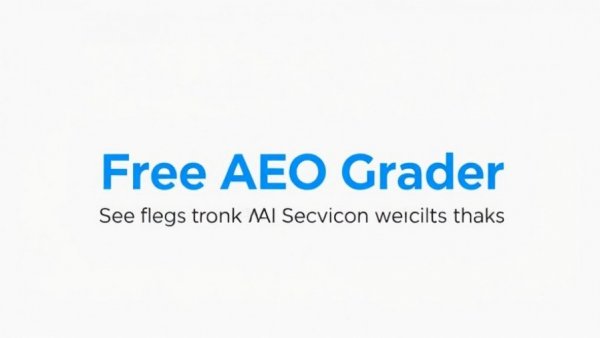 Text banner for AEO platform's AI search results ranking tool.