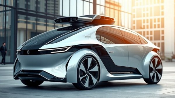 Autonomous vehicle highlighting robotaxi services in Los Angeles