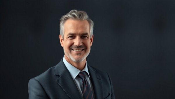 Confident middle-aged man in a suit, business readiness 2026