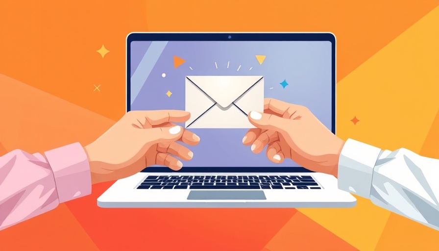 Digital exchange via laptop representing zero-party data email engagement.