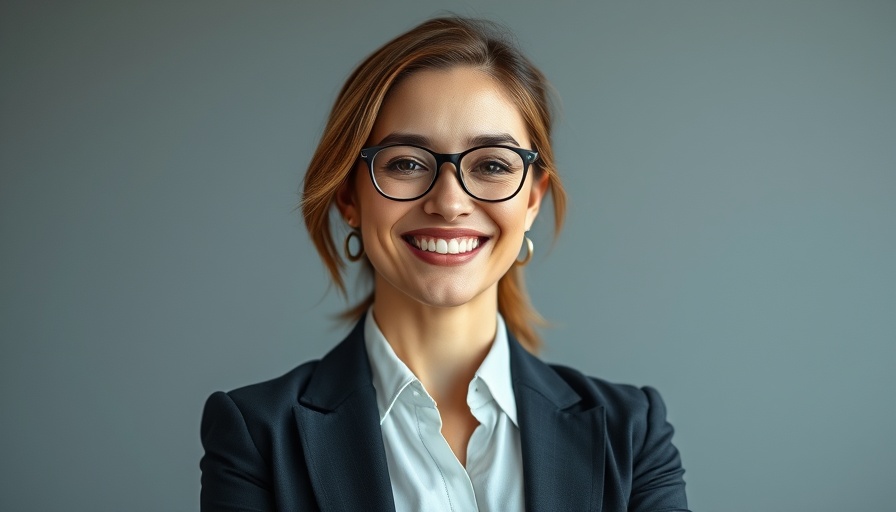 CFO of the Year Awards: Confident woman smiling in corporate portrait.