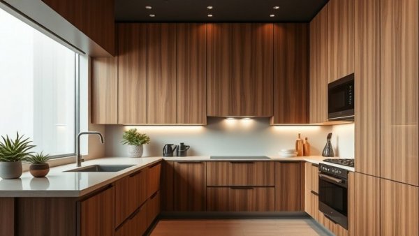 Modern kitchen showcasing home remodeling trends with elegant design.