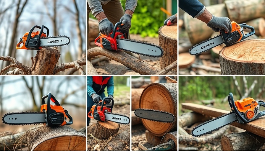 Best mini chainsaw 2025 collage showcasing various brands.