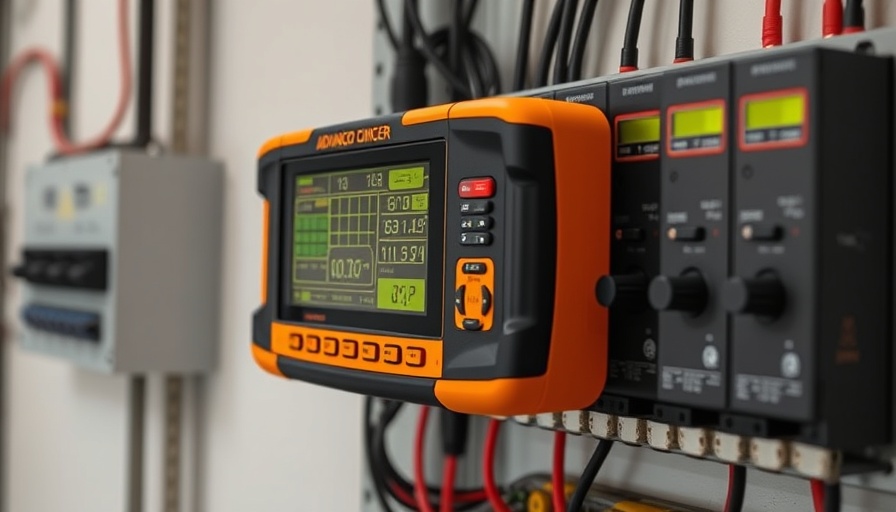 Ideal SureTrace Pro Circuit Tracer in use with detailed display.