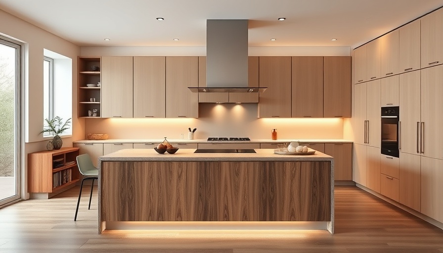 Modern kitchen island with seating benefits, featuring elegant design.