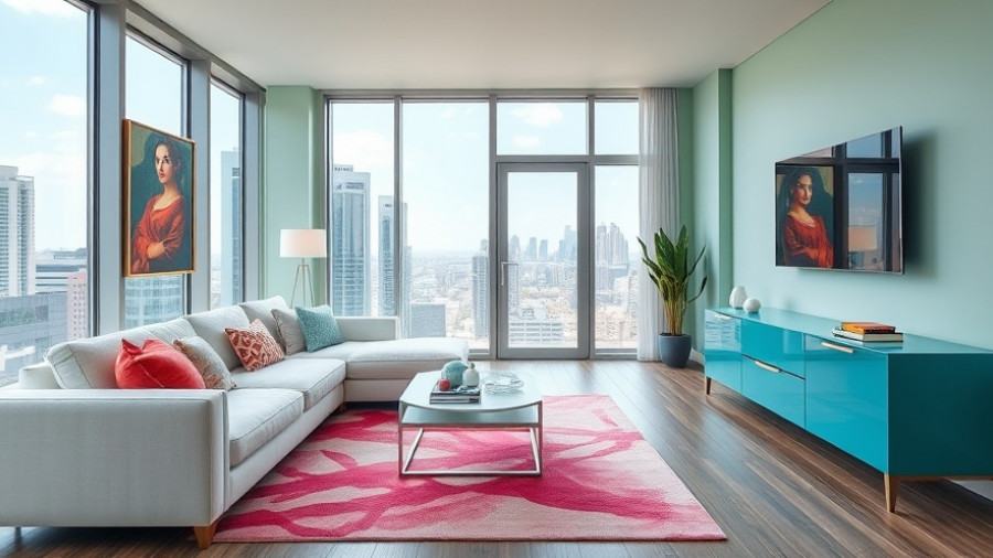 Unique condo renovation in Cow Hollow with modern design and vibrant decor.