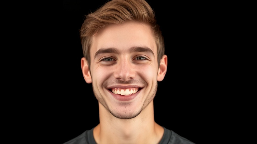 Cheerful young man smiling in a studio portrait. San Francisco News