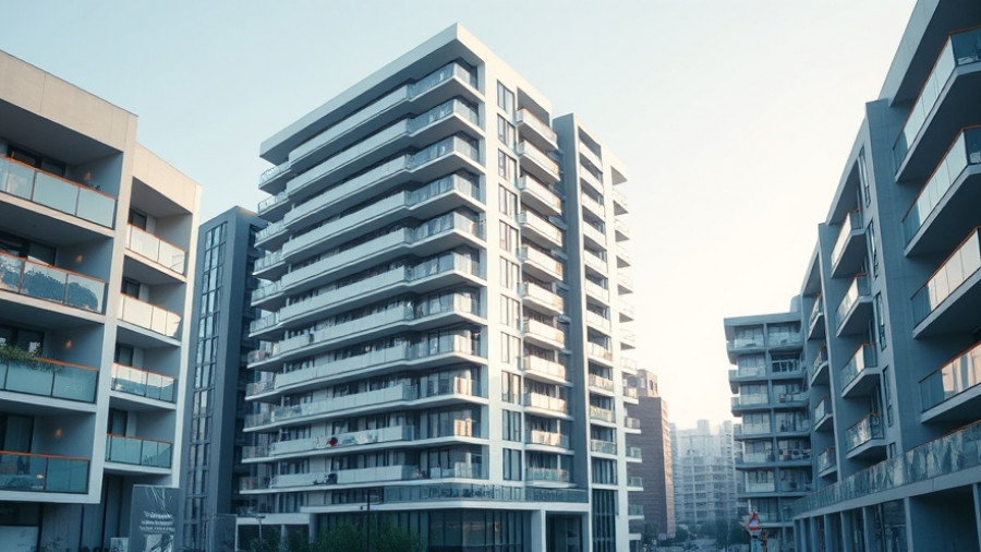 Sleek modern apartment building design in San Mateo project