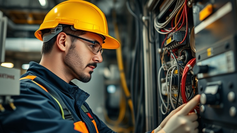 Skilled electrician working on electrical panel, high-paying jobs without a college degree