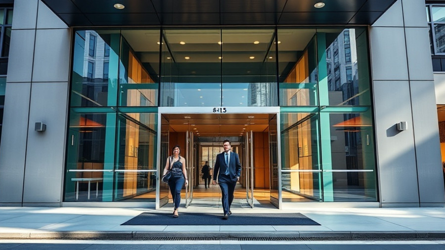 San Francisco office market, modern building exterior, tenant protections