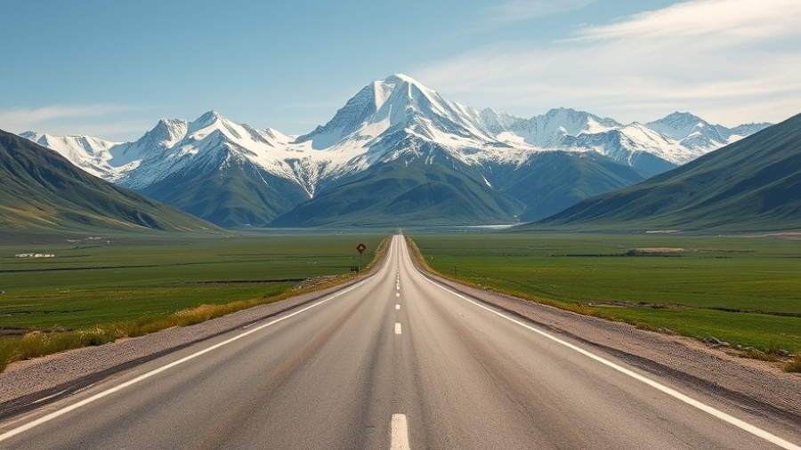 Scenic mountain road view, ideal for a cheap car rental adventure.