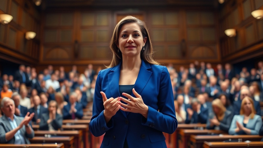 Sanae Takaichi Japan's First Female Prime Minister standing in parliament