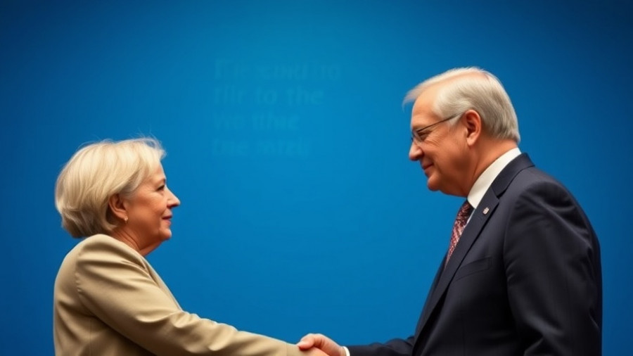 Two leaders meeting on Ukraine, handshake, formal setting.