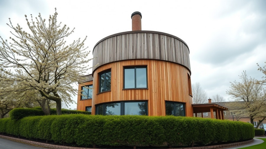 Angelo Sangiacomo family home for sale, unique cylindrical architecture.