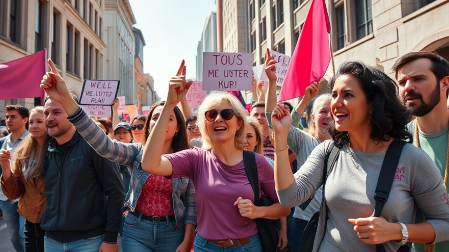 Diverse protesters advocating Bay Area immigration rights during a sunny day.