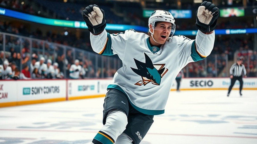 Macklin Celebrini NHL superstar in action during a dynamic game.