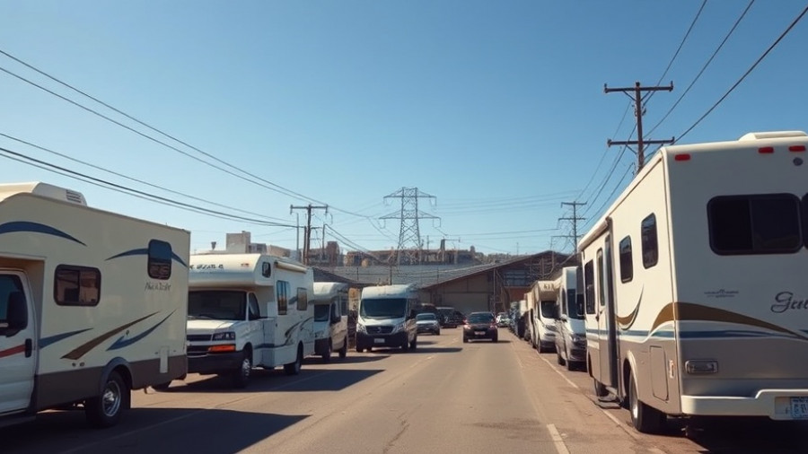 San Francisco RV residents parked on urban street