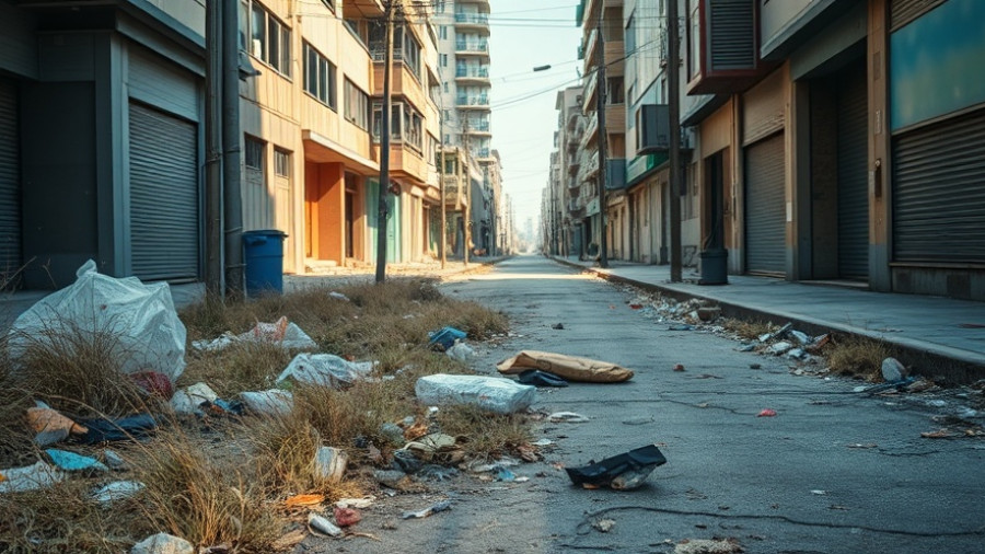 San Francisco street with trash and discarded appliances on sidewalk.