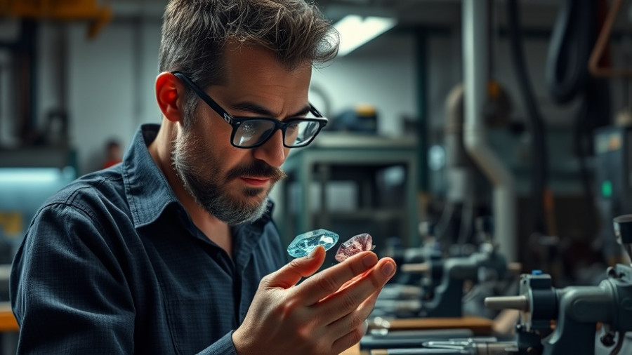 Small Businesses Tariff Fight: Artisan at work in gem cutting workshop