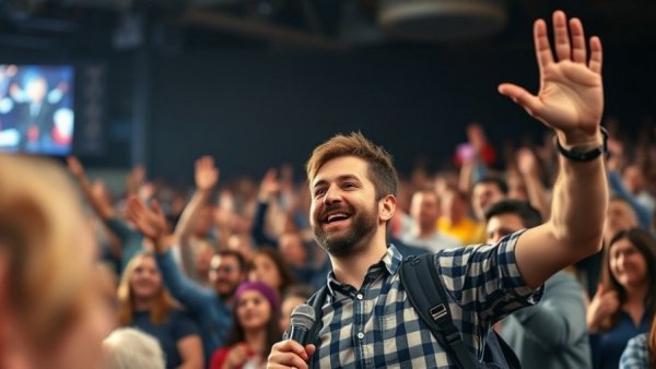 Crowd smiling at Texas rally, capturing excitement of 2028 presidential ambitions.