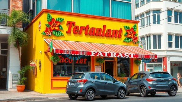 Bissap Baobab restaurant closure; colorful facade and parked cars.