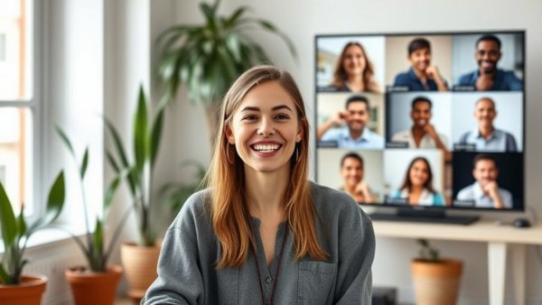 Virtual live Q&A session for hotel marketing with multiple participants.