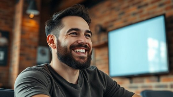 Smiling man in casual setting, associated with OpenAI trademark dispute.